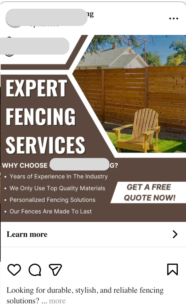 GF2 - Nano Website Meta Ads Industry Example